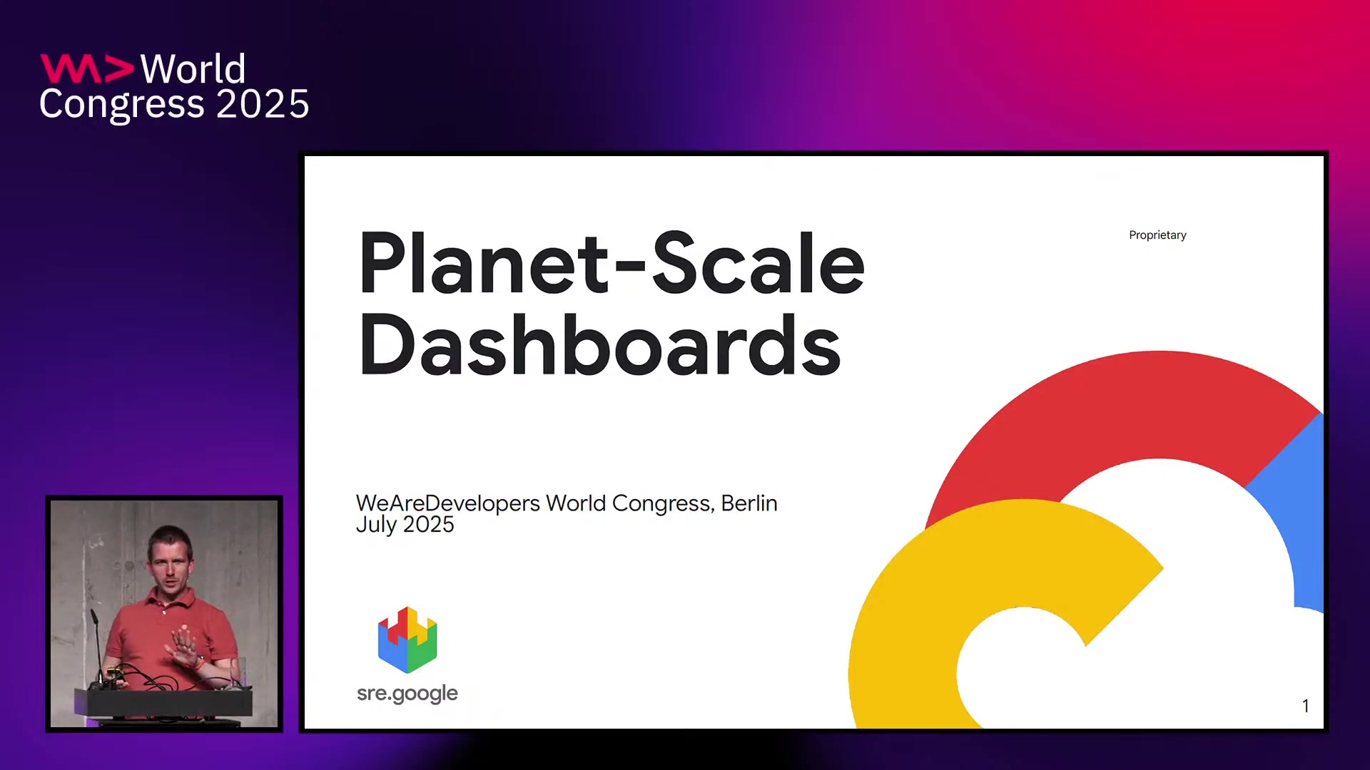 Planet-Scale Dashboards talk at WeAreDevelopers World Congress Berlin 2025